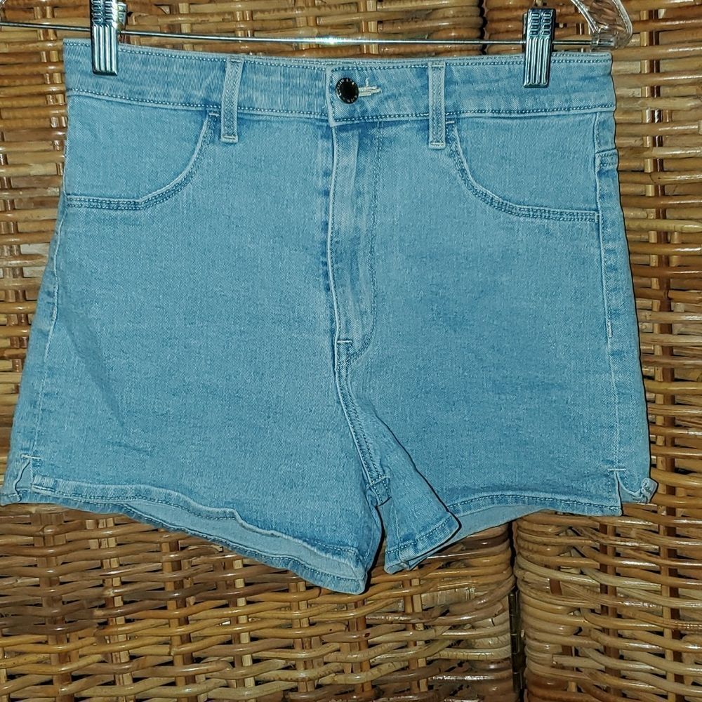 H&M Denim Jean Stretch Shorts 4